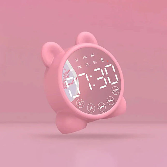 Söpö nallen muotoinen älyherätyskello