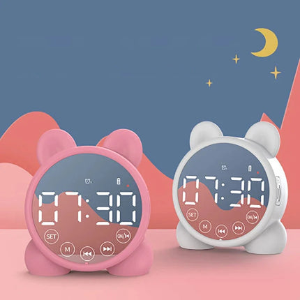 Söpö nallen muotoinen älyherätyskello