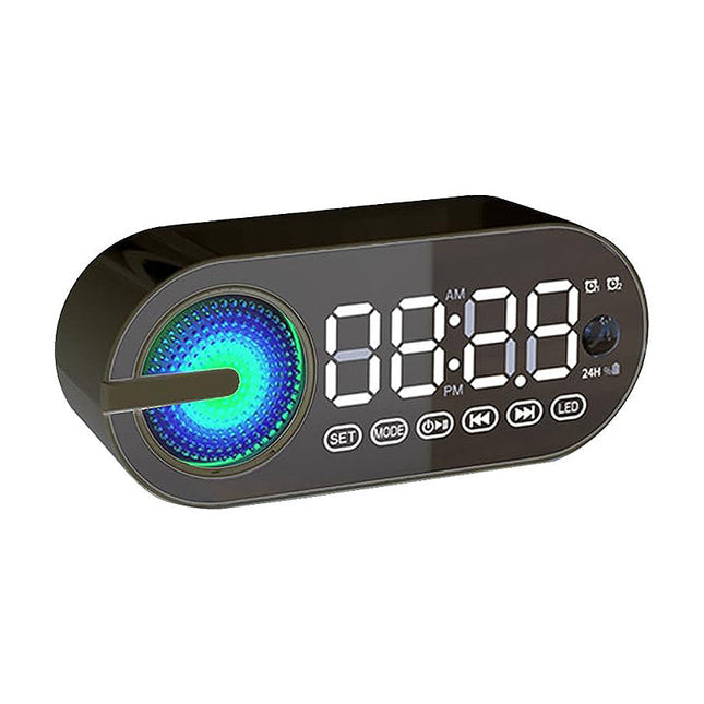 Radioherätyskello Bluetooth-kaiuttimella ja valoilla