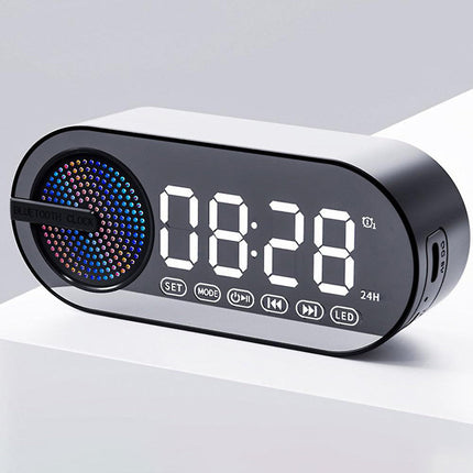 Radioherätyskello Bluetooth-kaiuttimella ja valoilla
