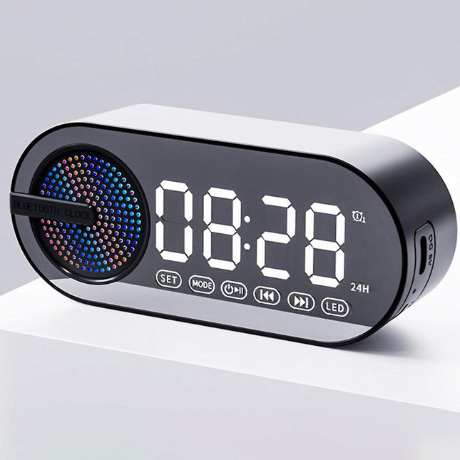 Radioherätyskello Bluetooth-kaiuttimella ja valoilla