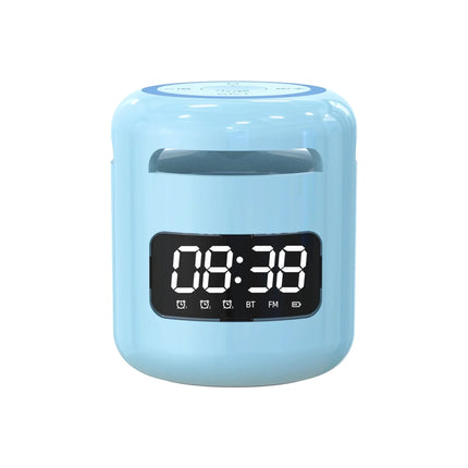 Kannettava mini-kaiutin herätyskellolla