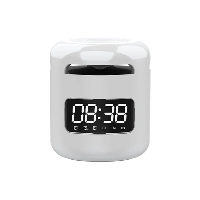 Mini Bluetooth-kaiutin herätyskellolla puhelimelle