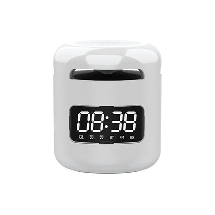 Mini Bluetooth-kaiutin herätyskellolla puhelimelle