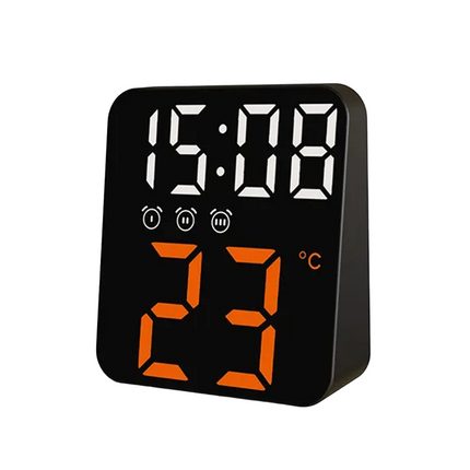 Pieni matkaherätyskello valaisevalla näytöllä