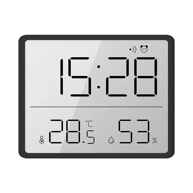 Ohut digitaalinen matkaherätyskello lämpömittarilla