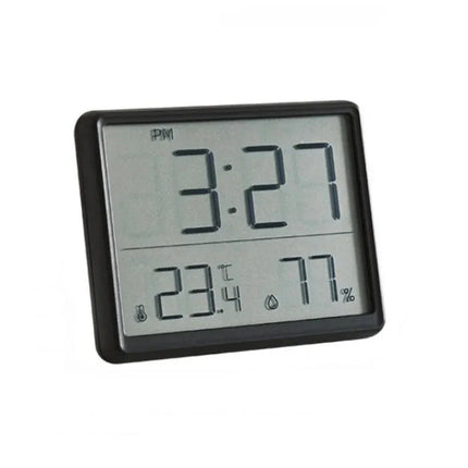 Ohut digitaalinen matkaherätyskello lämpömittarilla