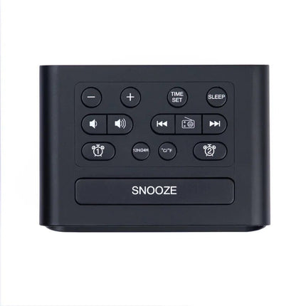 Digitaalinen radioherätyskello sinisellä näytöllä