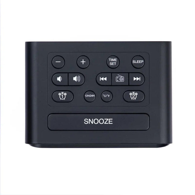 Digitaalinen radioherätyskello sinisellä näytöllä