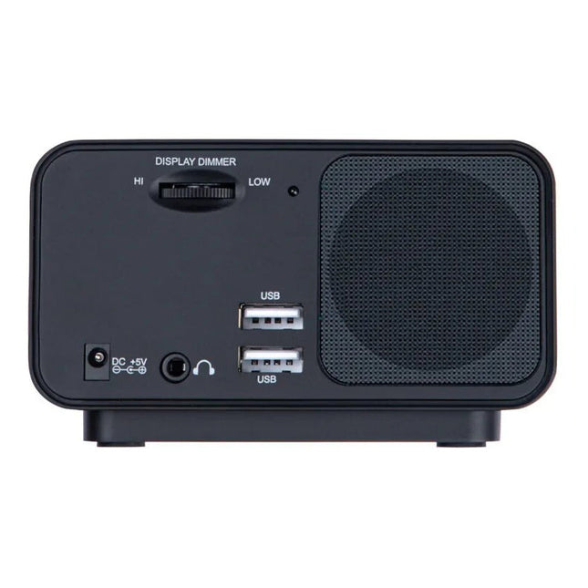 Digitaalinen radioherätyskello sinisellä näytöllä