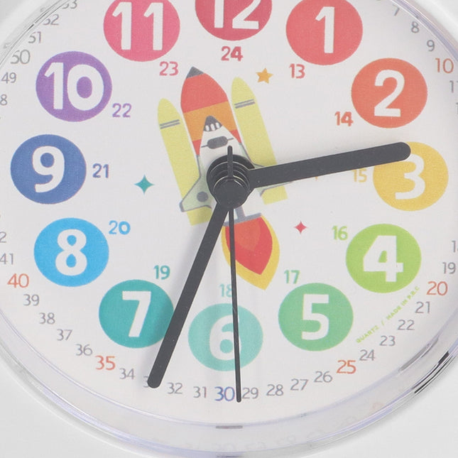 Pojan opettavainen herätyskello raketti-teemalla