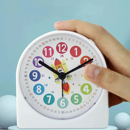 Pojan opettavainen herätyskello raketti-teemalla