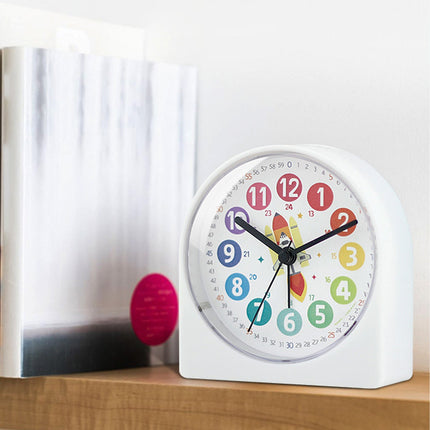 Pojan opettavainen herätyskello raketti-teemalla