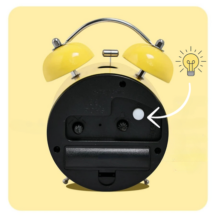 Opettavainen herätyskello päivä ja yö -näytöllä