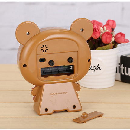 Söpö nalle-herätyskello lastenhuoneeseen