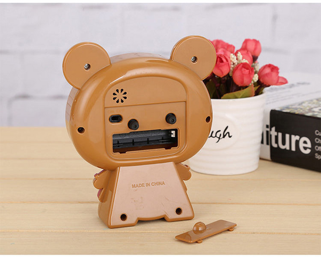 Söpö nalle-herätyskello lastenhuoneeseen