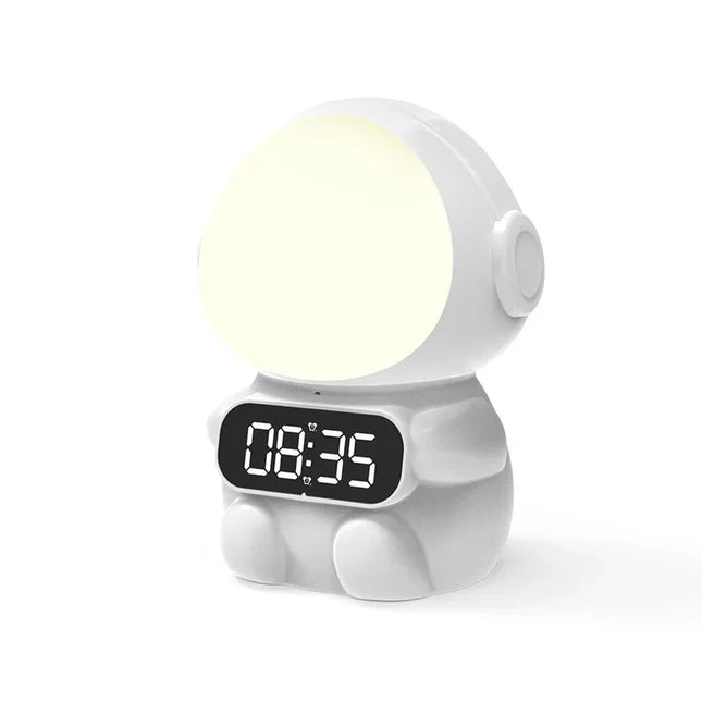 Astronautti-herätyskello lapsille yövalolla