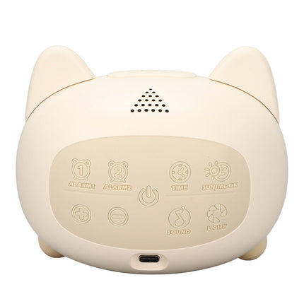 Söpö pupu-herätyskello yövalolla tytölle