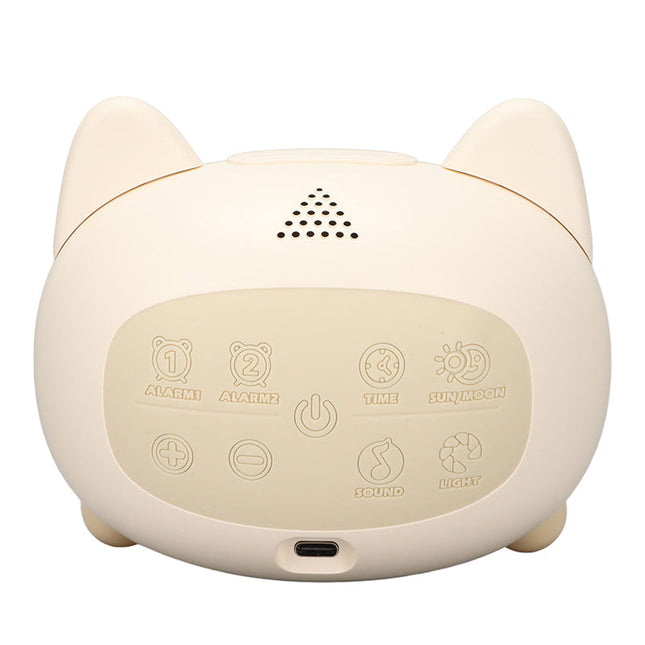 Söpö pupu-herätyskello yövalolla tytölle