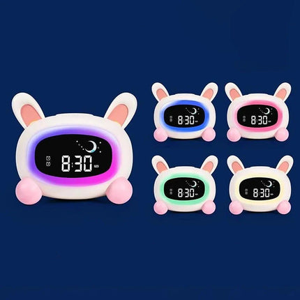 Söpö pupu-herätyskello yövalolla tytölle