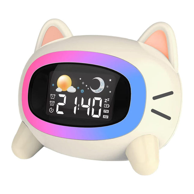 Söpö pupu-herätyskello yövalolla tytölle