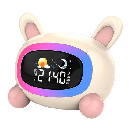 Söpö pupu-herätyskello yövalolla tytölle