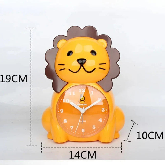 Leijona-aiheinen herätyskello lastenhuoneeseen