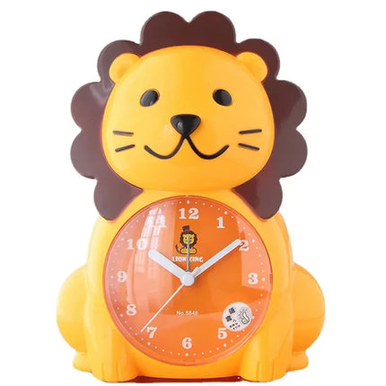 Leijona-aiheinen herätyskello lastenhuoneeseen