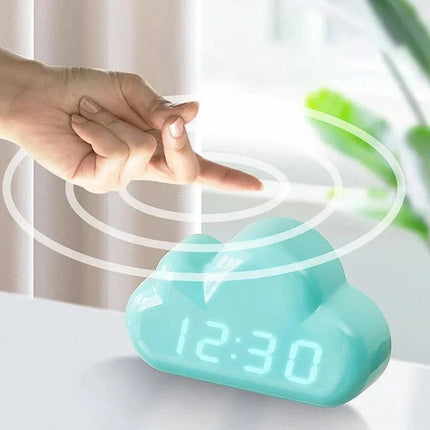 Pilven muotoinen digitaalinen herätyskello lapselle