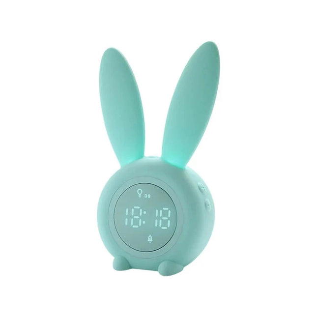 Lasten yö-päivä herätyskello pupu-designilla
