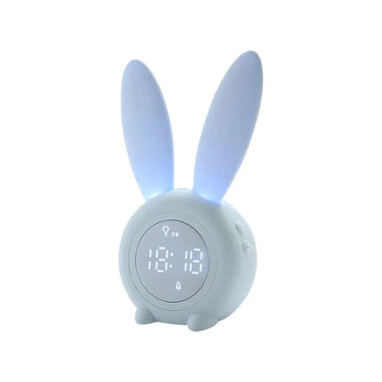 Lasten yö-päivä herätyskello pupu-designilla