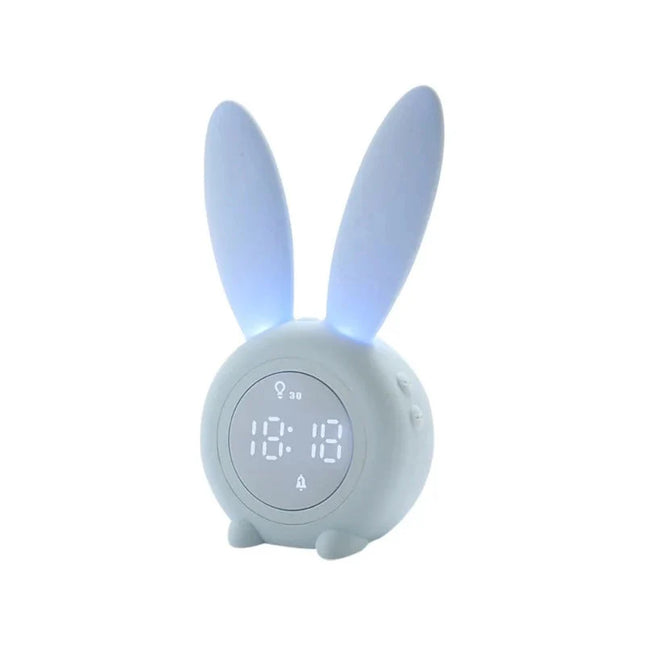 Lasten yö-päivä herätyskello pupu-designilla