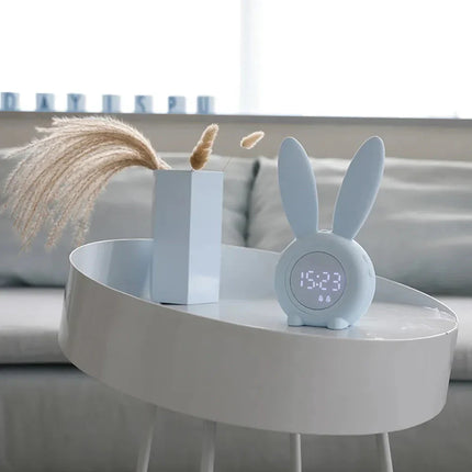 Lasten yö-päivä herätyskello pupu-designilla