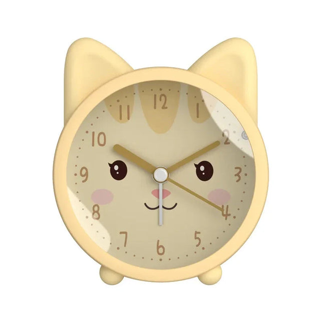 Söpö kissa analoginen herätyskello tytölle