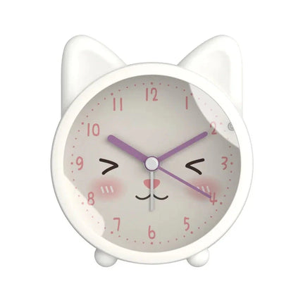 Söpö kissa analoginen herätyskello tytölle