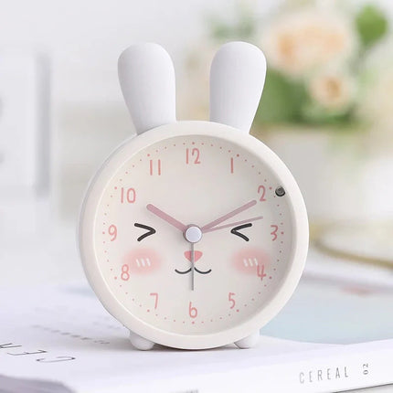 Pupu-aiheinen analoginen herätyskello 8-vuotiaalle