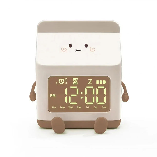 Maitopurkki design herätyskello 9-vuotiaalle tytölle