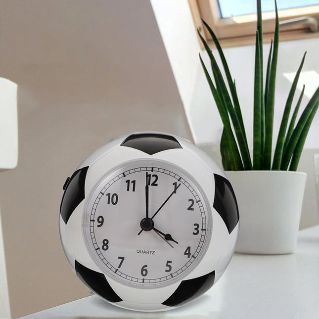 Jalkapallon muotoinen herätyskello lapselle