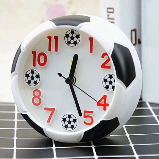 Jalkapallo herätyskello lapselle analogisella näytöllä