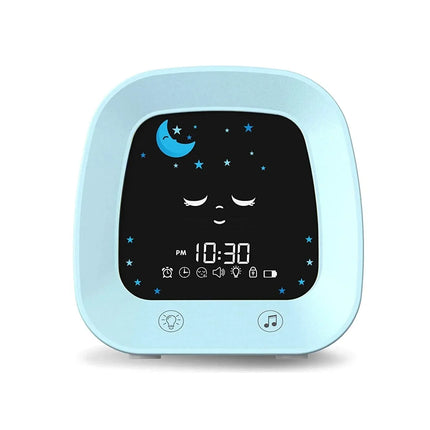 Poikien opettavainen herätyskello yövalolla