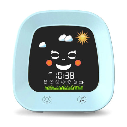 Poikien opettavainen herätyskello yövalolla