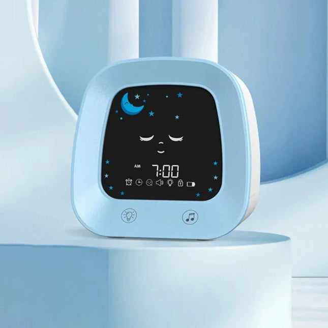 Poikien opettavainen herätyskello yövalolla