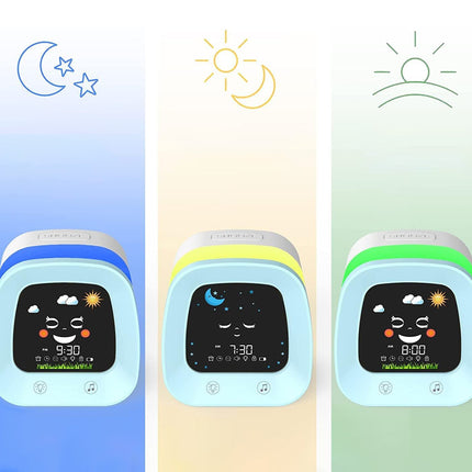 Poikien opettavainen herätyskello yövalolla