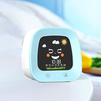 Poikien opettavainen herätyskello yövalolla