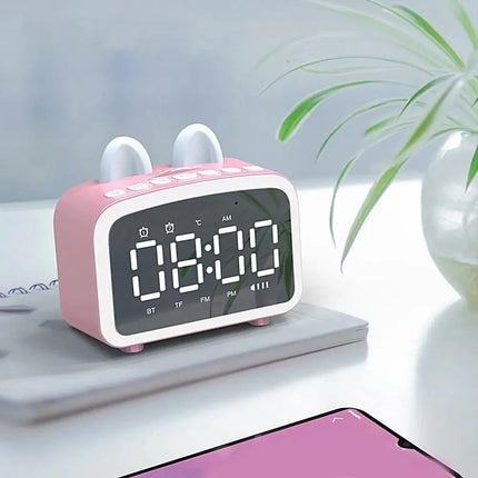 Älykäs pupu-herätyskello bluetooth-kaiuttimella