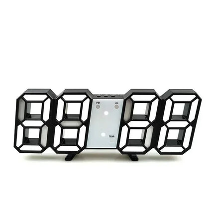 Moderni 3D LED digitaalinen seinäkello