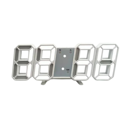 Moderni 3D LED digitaalinen seinäkello
