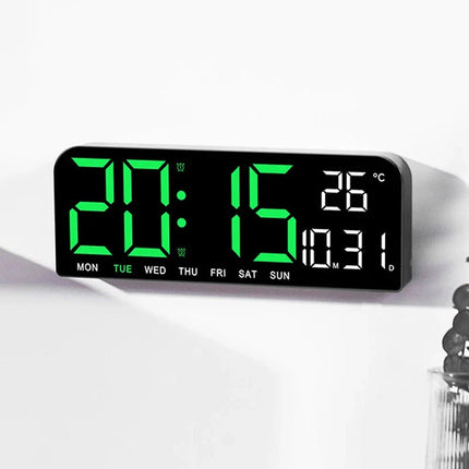 LED-herätyskello lämpötila- ja päivämääränäytöllä