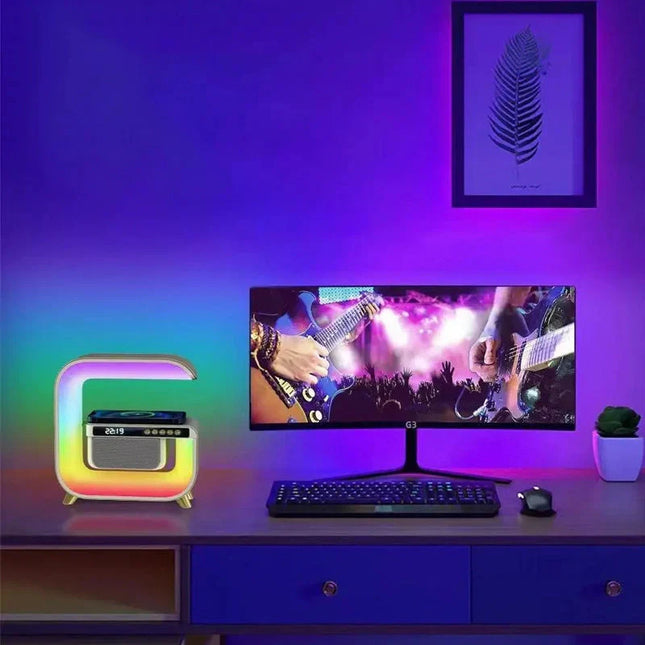 Monitoiminen herätyskello bluetooth-kaiuttimella