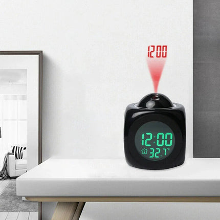 Digitaalinen herätyskello aikaheijastuksella